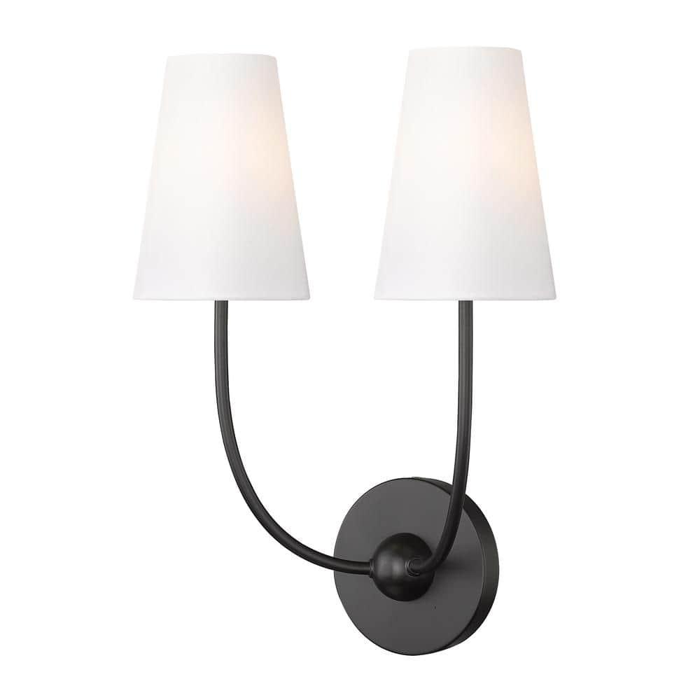 Z-Lite Shannon 2 - Light Sconce in  Matte Black
