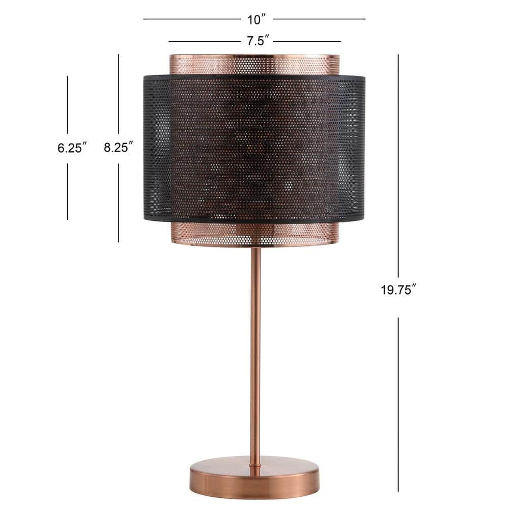 Jonathan Y Lighting Jyl6106 Tribeca 1 Light 20" Tall Led Table Lamp - Copper