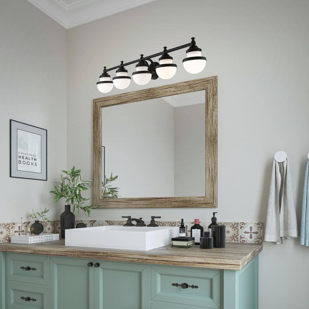 Livex Lighting Oldwick 5 - Light Vanity in  Black
