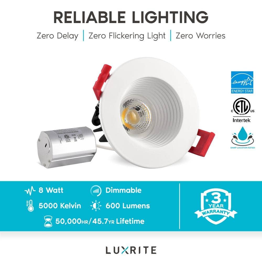 2'' Dimmable Air-Tight IC Rated LED Canless Recessed Lighting Kit