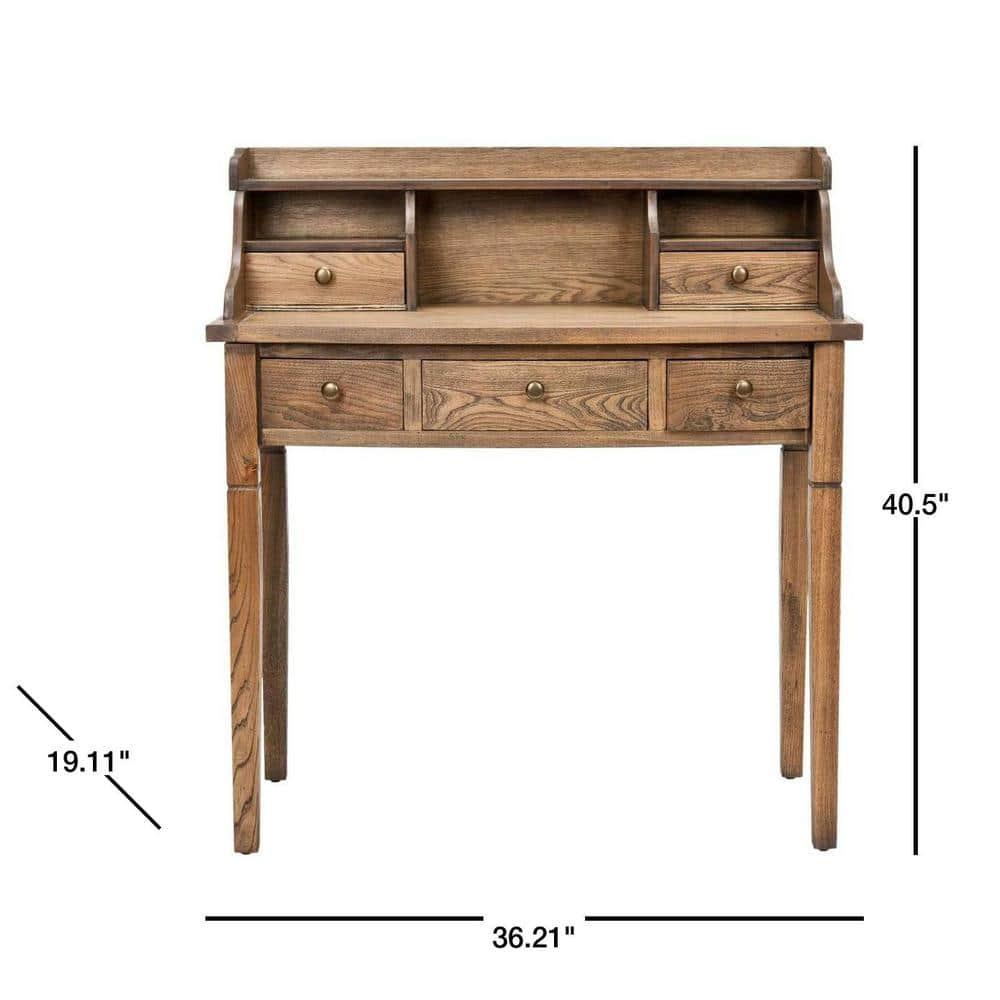 Landon Writing Desk - AMH6516 - Oak - Safavieh Couture