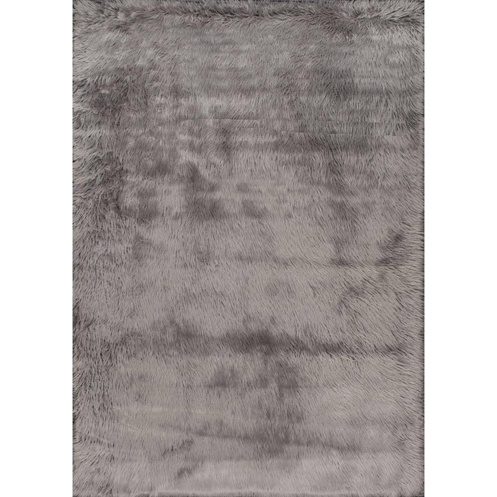 Nuloom Cloud Shag Area Rug Gray 5' x 7'