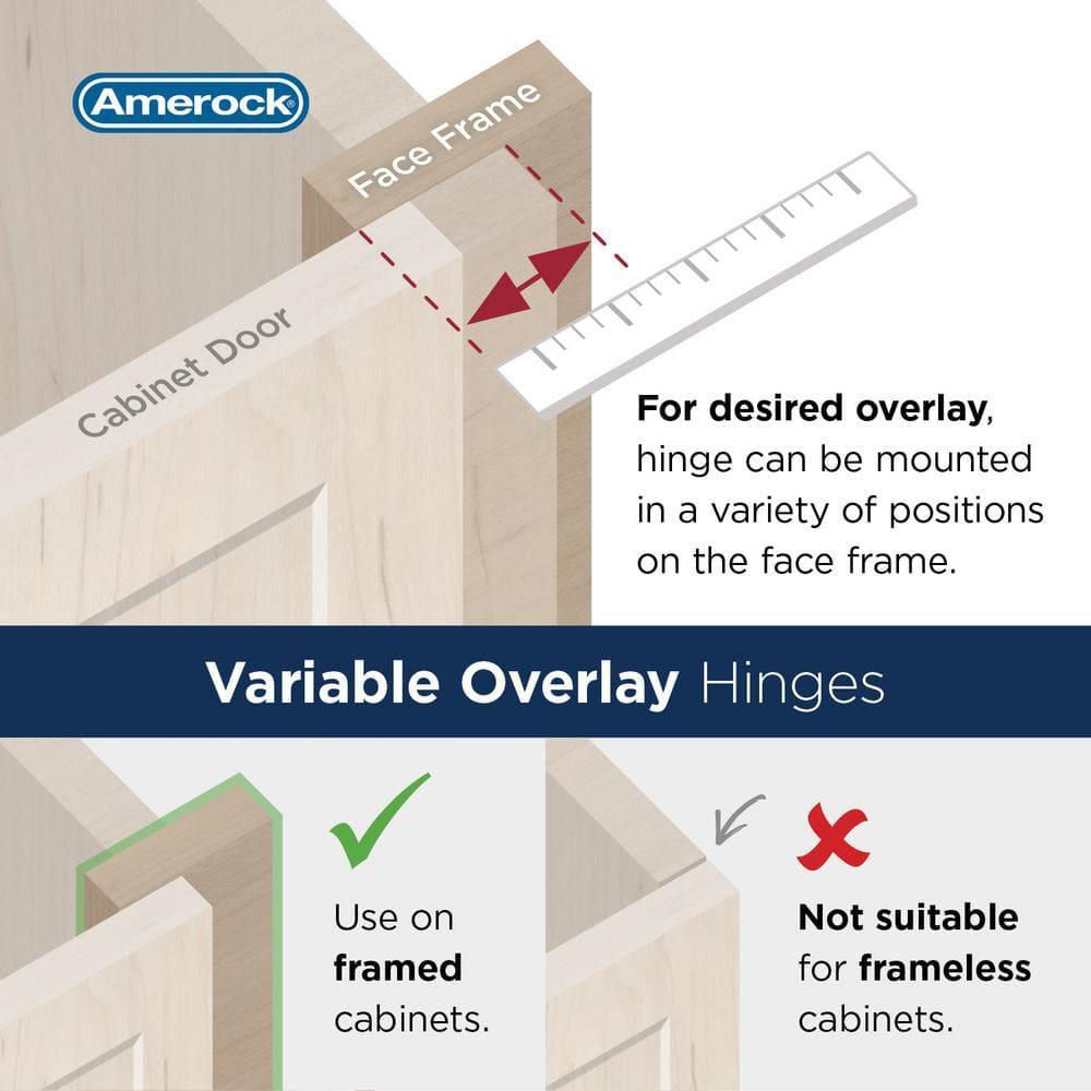 30° Reverse Bevel Overlay Hinge