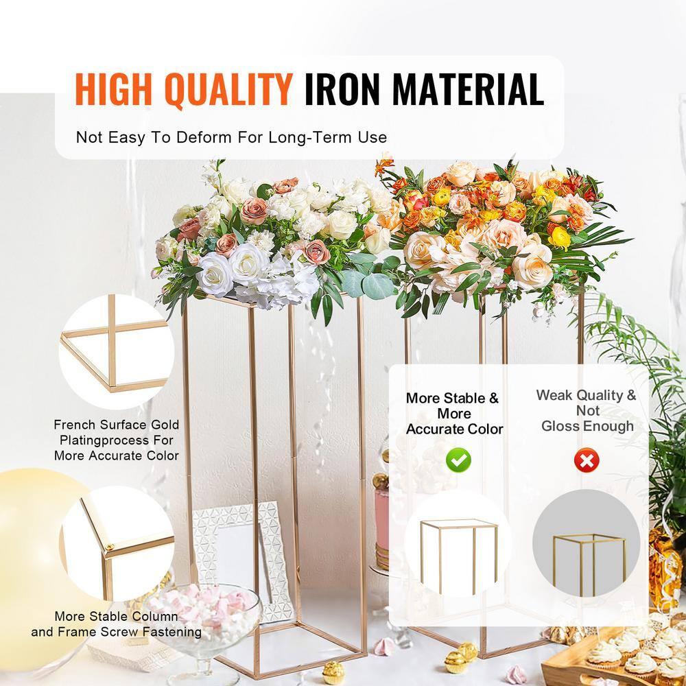 VEVOR VEVOR 31.5inch High Metal Wedding Flower Stand Floral Display Racks (Set of 2)