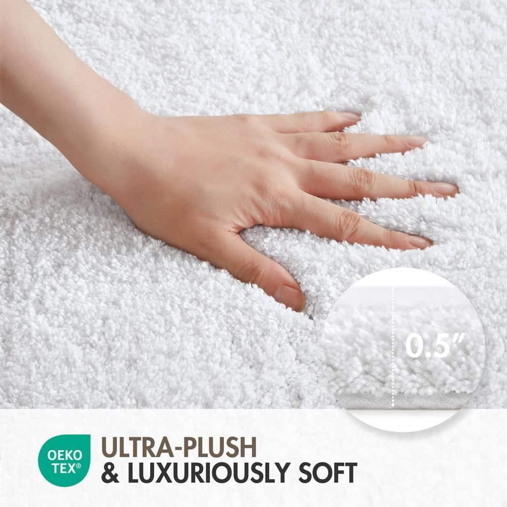 Madison Park 100% Cotton Tufted Bath Rug with Non-Slip Backing
