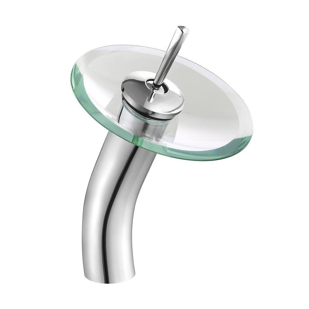 Cascade 16.5 Glass Vessel Sink with Faucet