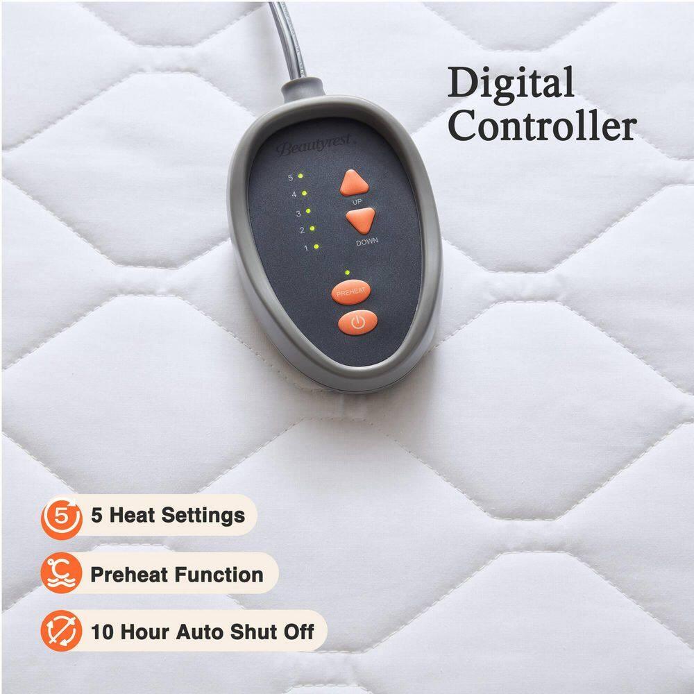 Beautyrest Cotton Blend Heated Mattress Pad