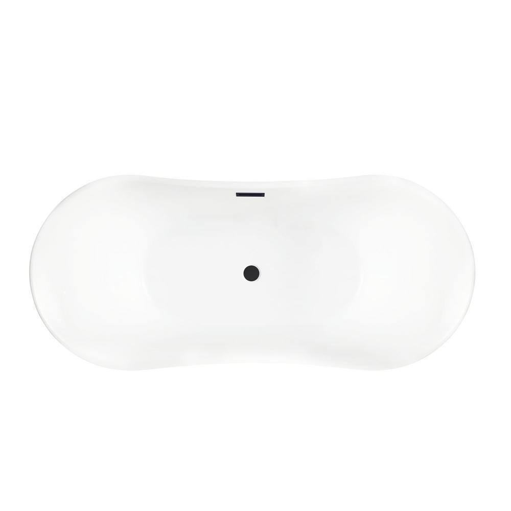 67" x 31" Freestanding Soaking Bathtub