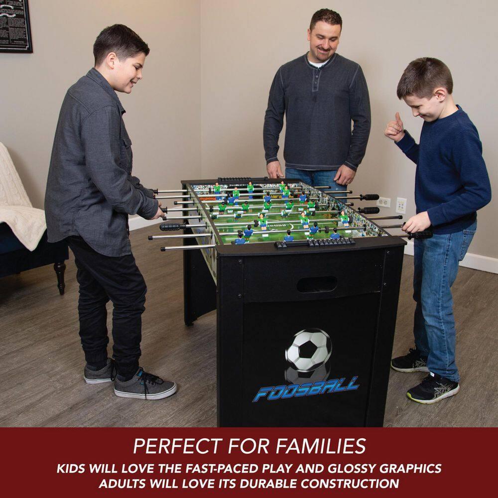 Hathaway Playoff 4-Foot Foosball Table, with Analog Scoring and Leg Levelers