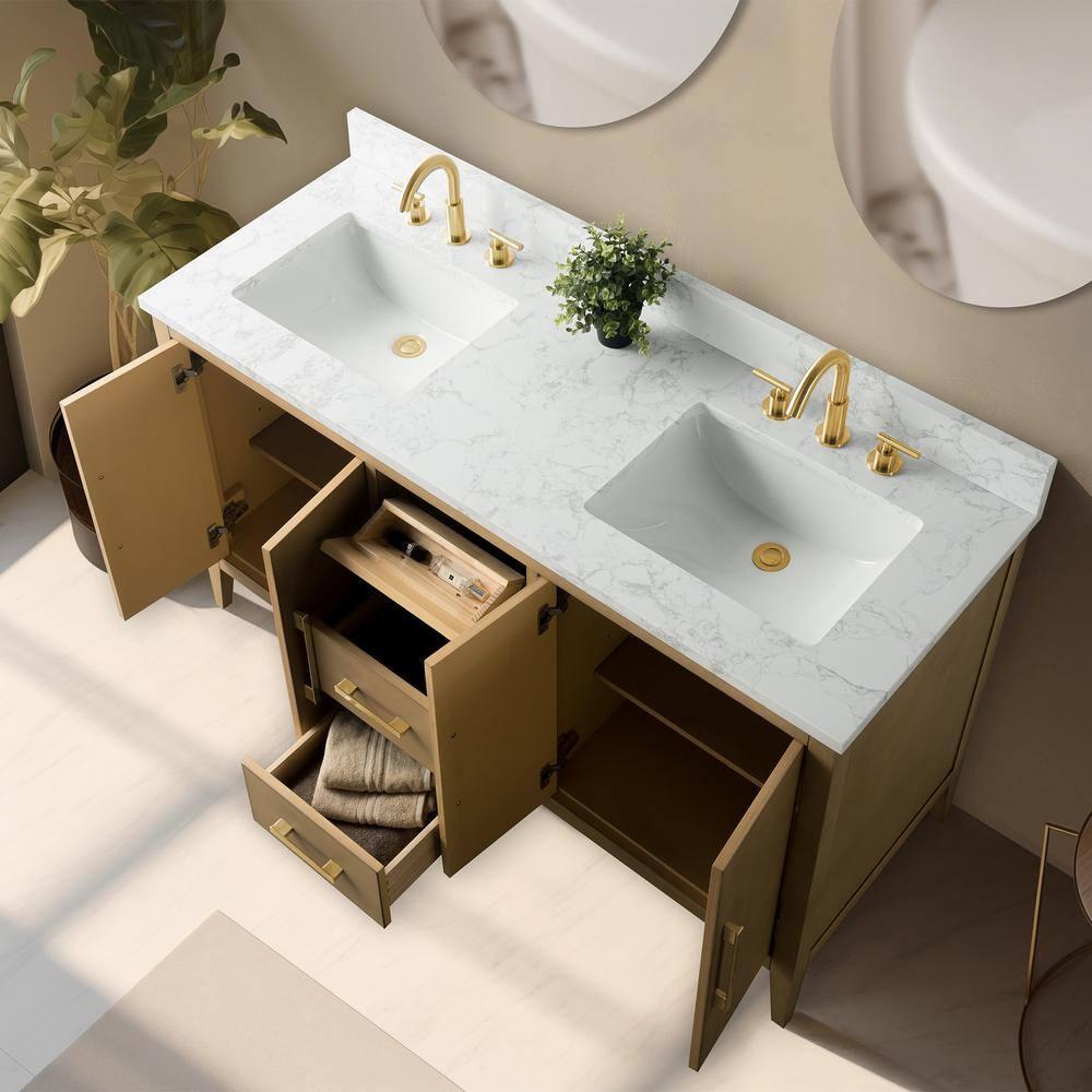 60" Double Bathroom Vanity Set