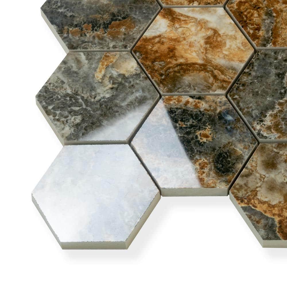 Splendor 8.9'' W x 12.8'' L Porcelain Tile Mosaic Sheet