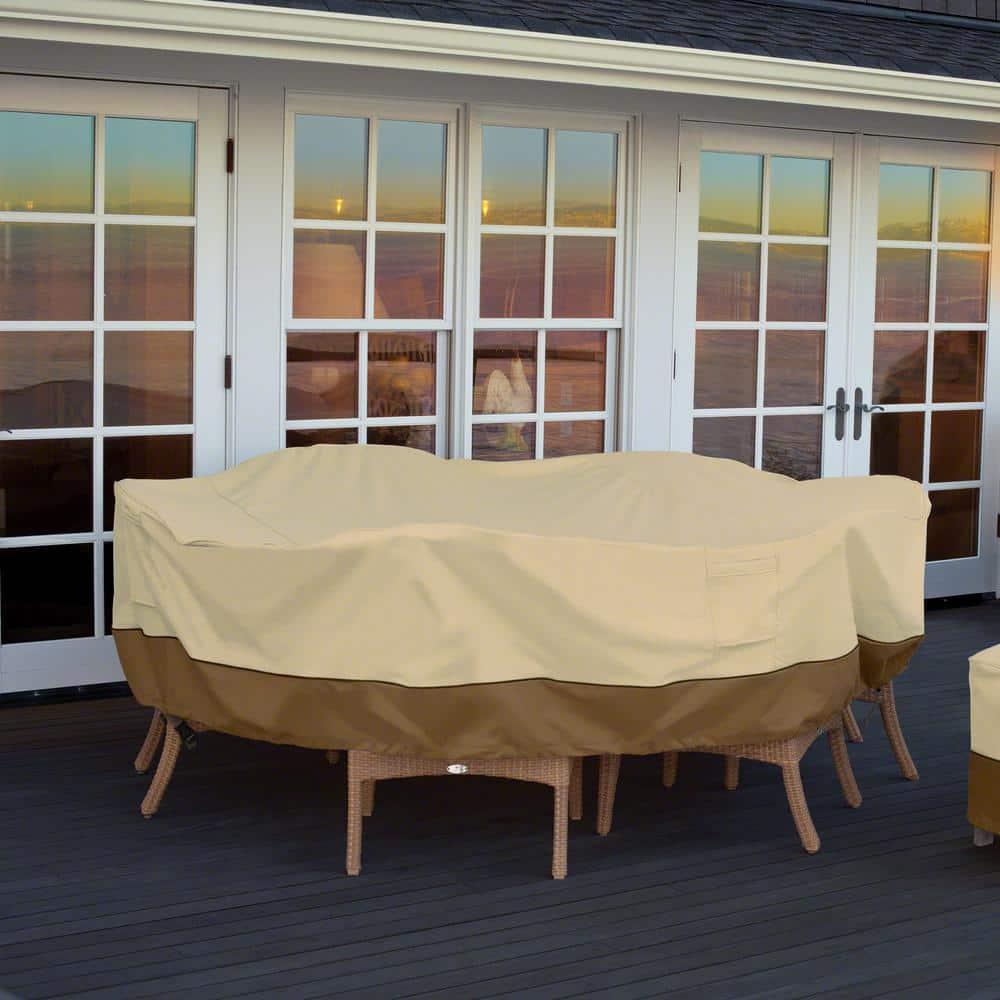 Classic Accessories Veranda Water-Resistant 72 Inch Rectangular/Oval Patio Table Cover