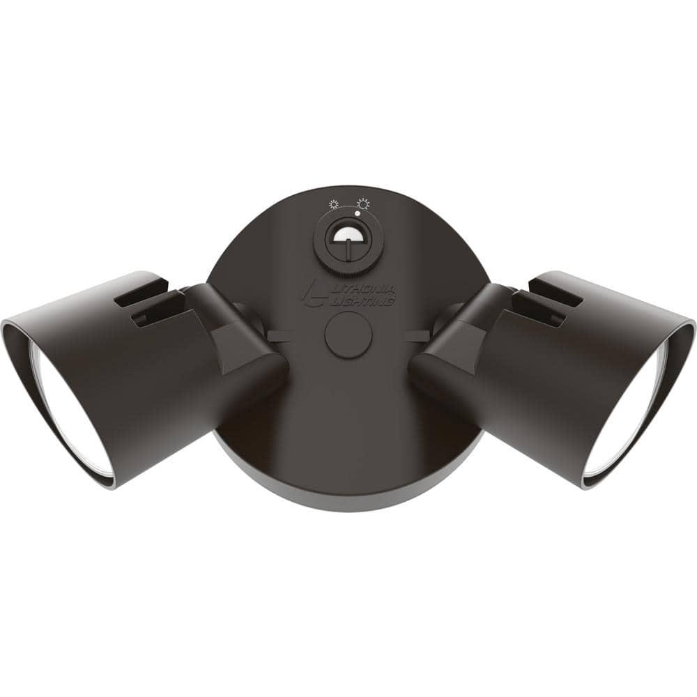 2 - Head Hardwired Dusk to Dawn Outdoor Security Flood Light