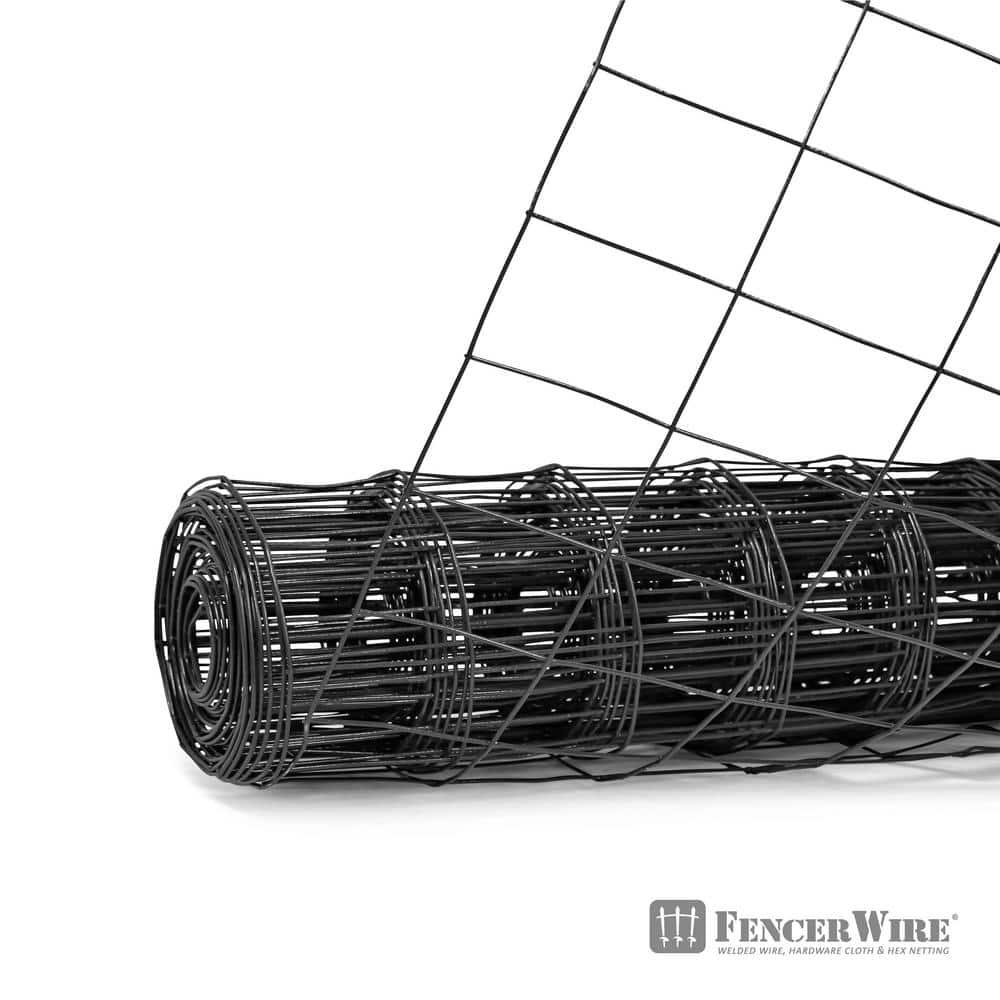 Fencer Wire Fencer Wire Vinyl Coated 16 Gauge Welded Fence Wire Roll, Mesh Size 2-Inch x 3-Inch