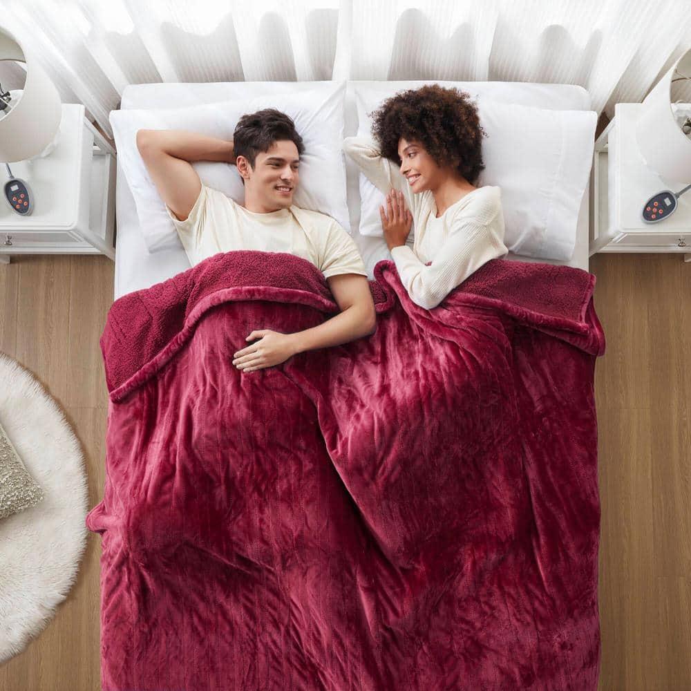 Beautyrest Beautyrest Heated Oversized Microlight to Berber Blanket