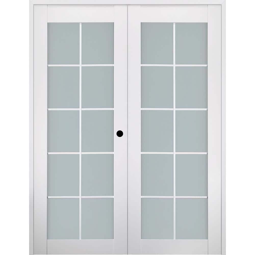 Belldinni Smart Pro 10 Lite Solid Manufactured Wood and Glass Paneled French Door