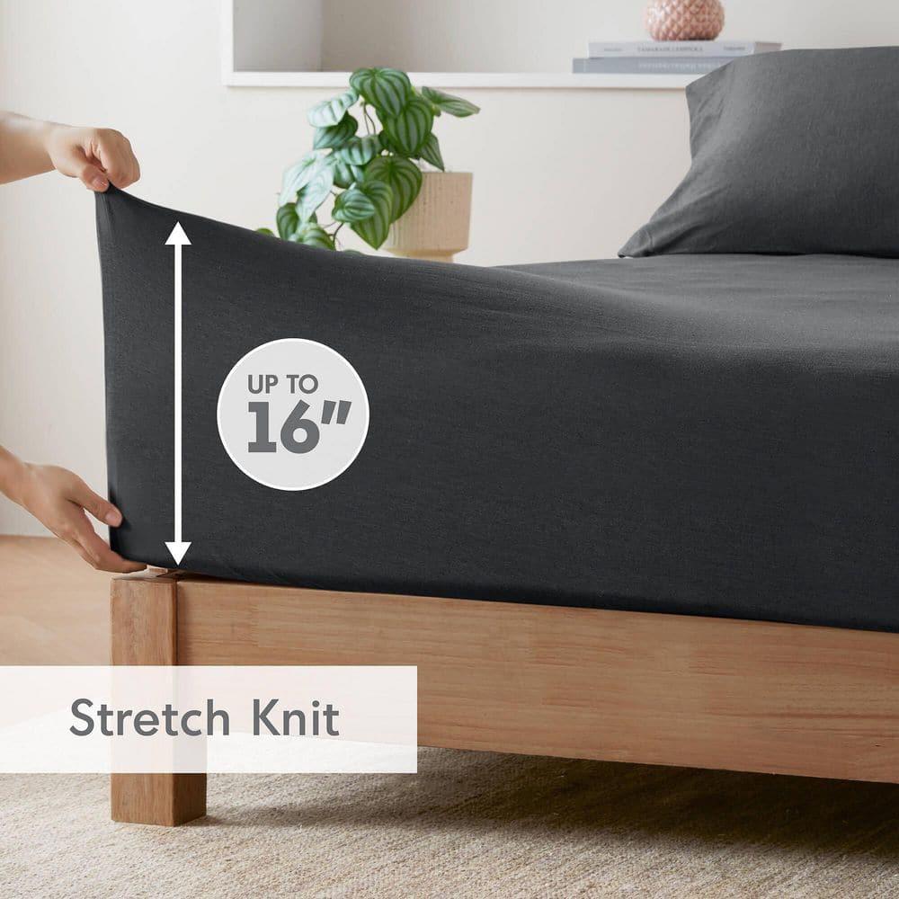 Cotton Blend Jersey Knit All Season Sheet Set