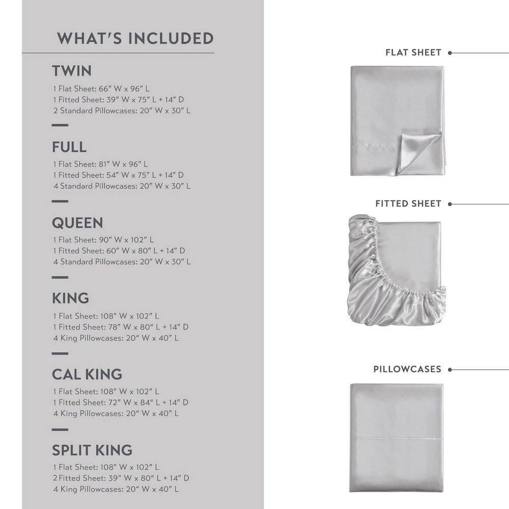 Madison Park Essentials Satin Luxury Sheet Set