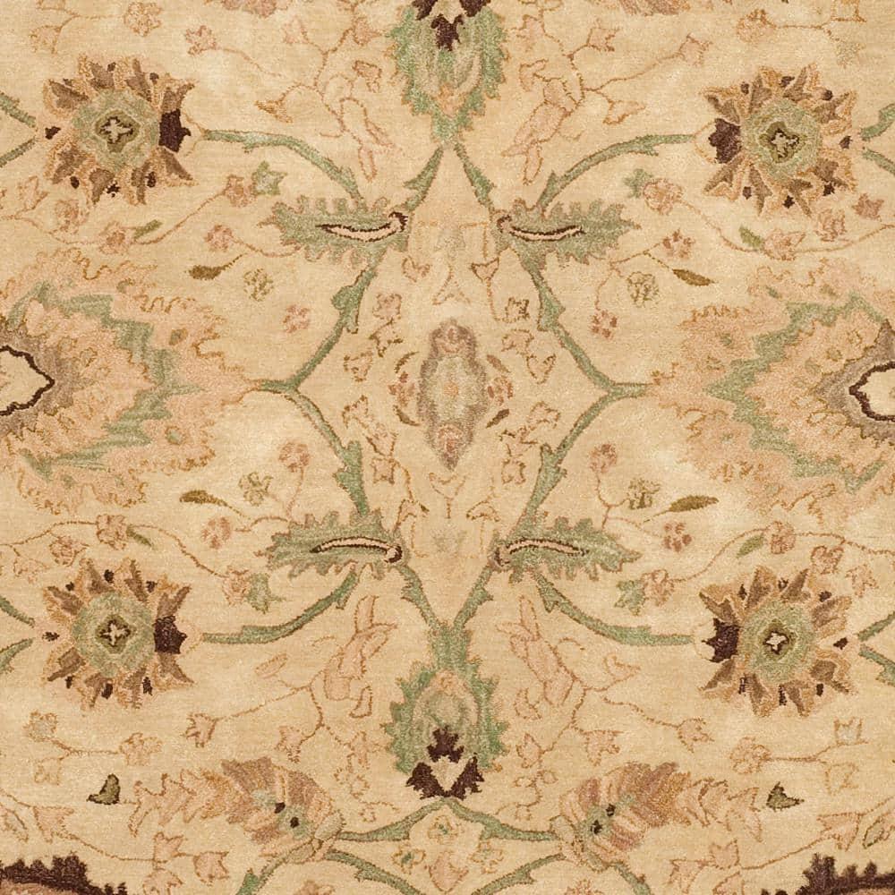 SAFAVIEH Anatolia Venice Traditional Wool Area Rug, Ivory/Brown, 8' x 10'