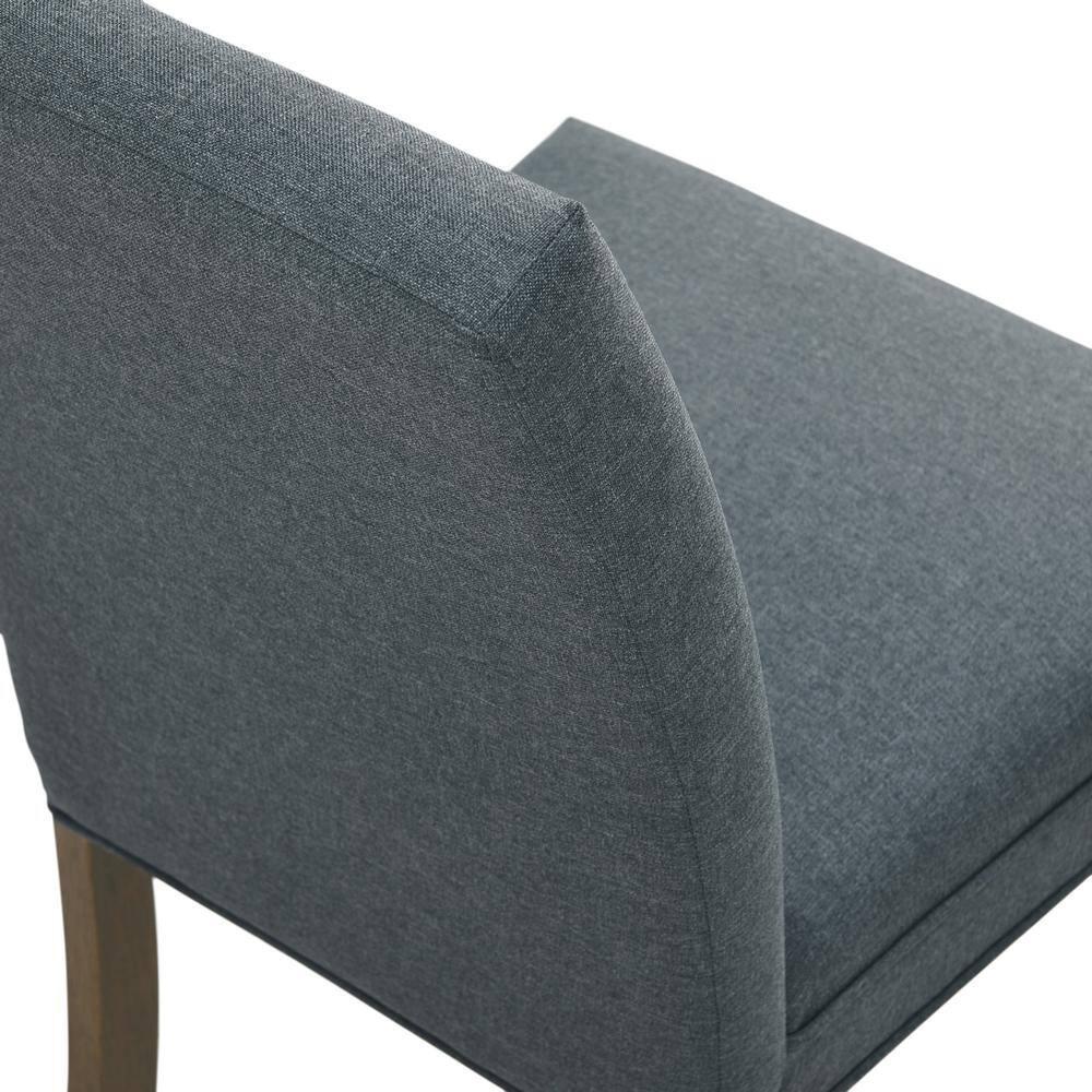 Set of 2 Gwyn Parsons Upholstered Armless Chairs Gray - Alaterre Furniture