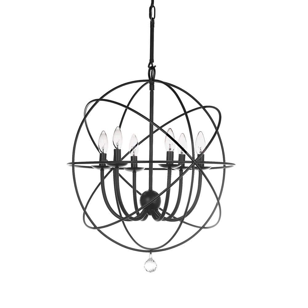 Evie Chandelier - LIT4521 - Black - Safavieh