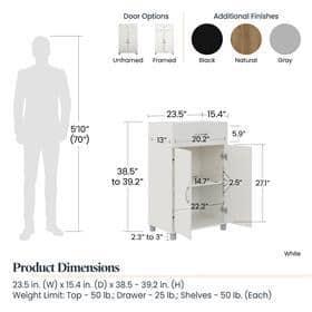 Systembuild Evolution Lory Framed 2 Door/1 Drawer Base Cabinet in Natural