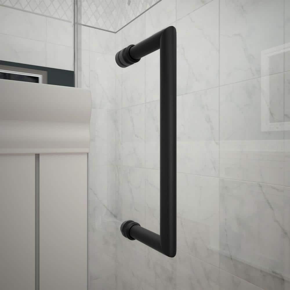 Unidoor 35" W x 72" H Frameless Shower Door with ClearMax Glass Treatment