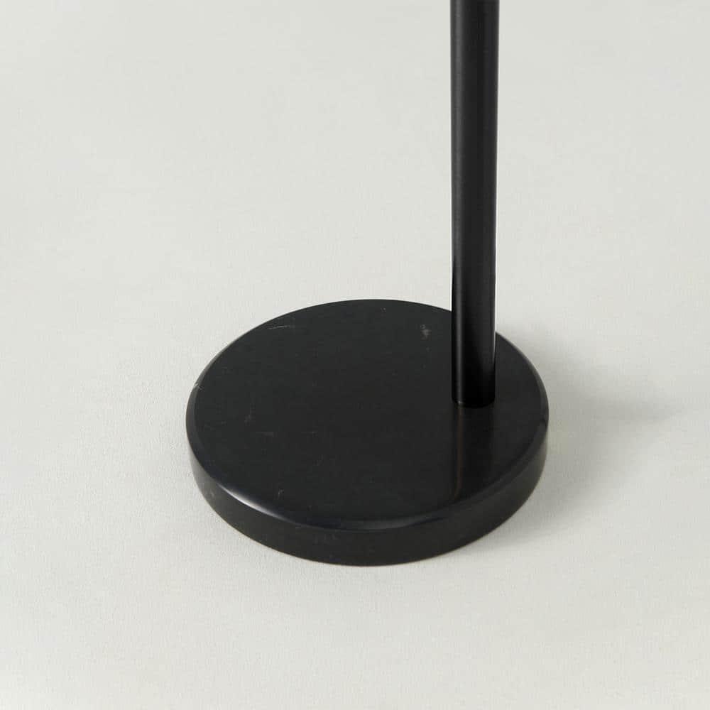 Trilage 84 in. Mid-Century Modern 3-Light Adjustable LED Floor Lamp with 3 Fabric Drum Shades