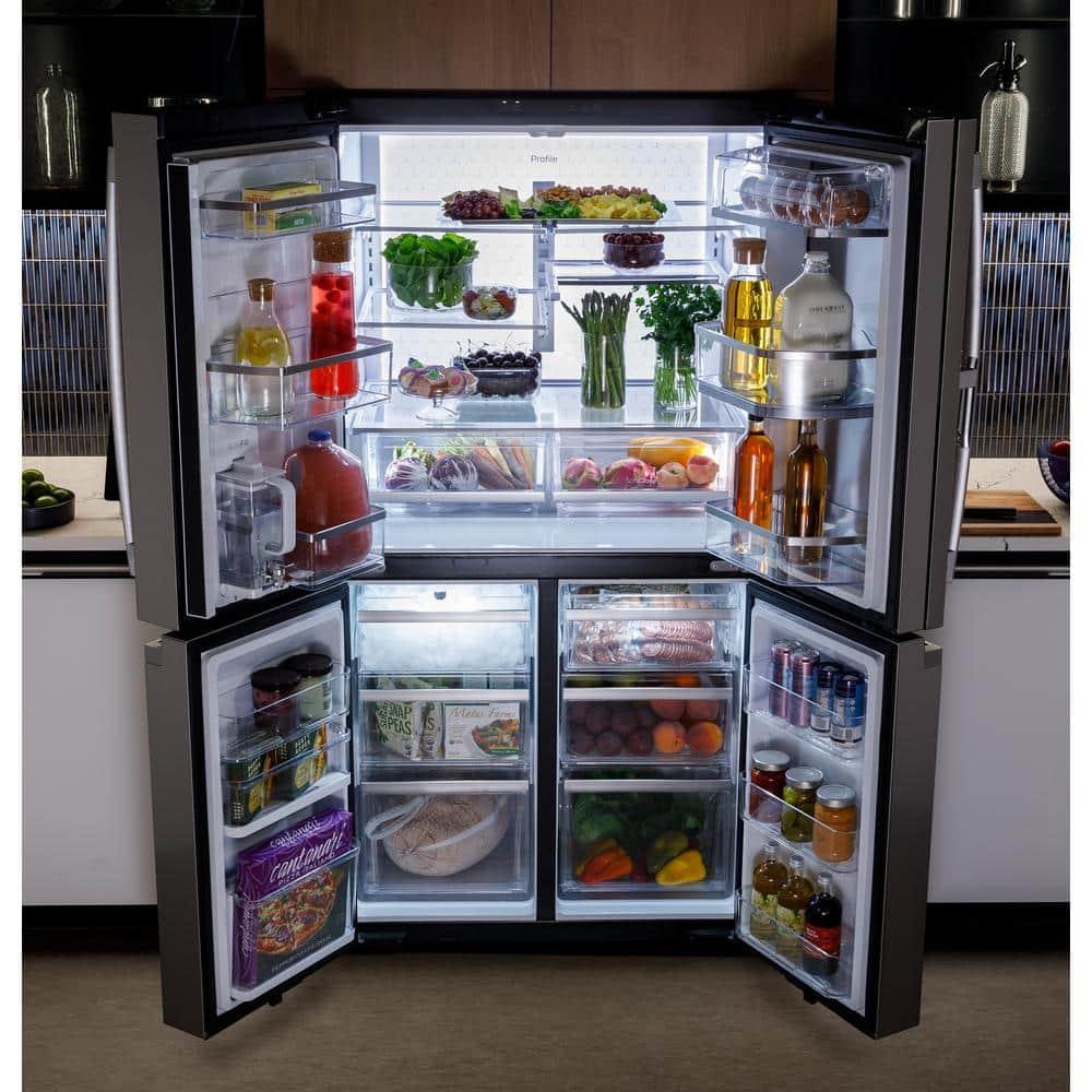 GE Profile™ Series Energy Star Smart 28 Cu. Ft. Fingerprint Resistant Quad-Door Refrigerator