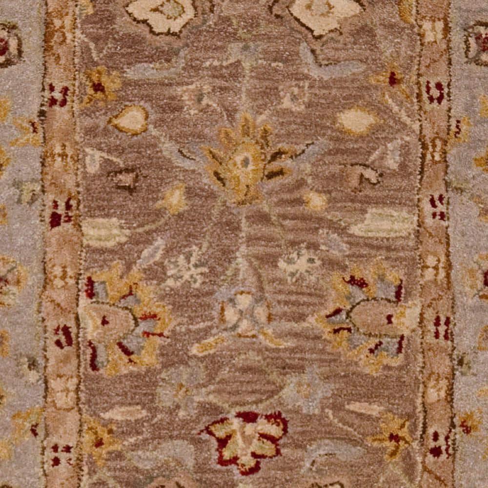 Anatolia AN522 Hand Tufted Indoor Runner Rug - Tan/Ivory - 2'3"x14' - Safavieh
