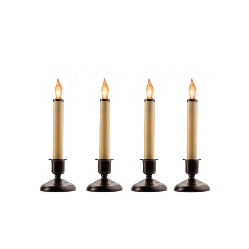 IMC Cape Cod Electric Candle with Steady Lighting- Antique Bronze, 9.5in (Qty 1)