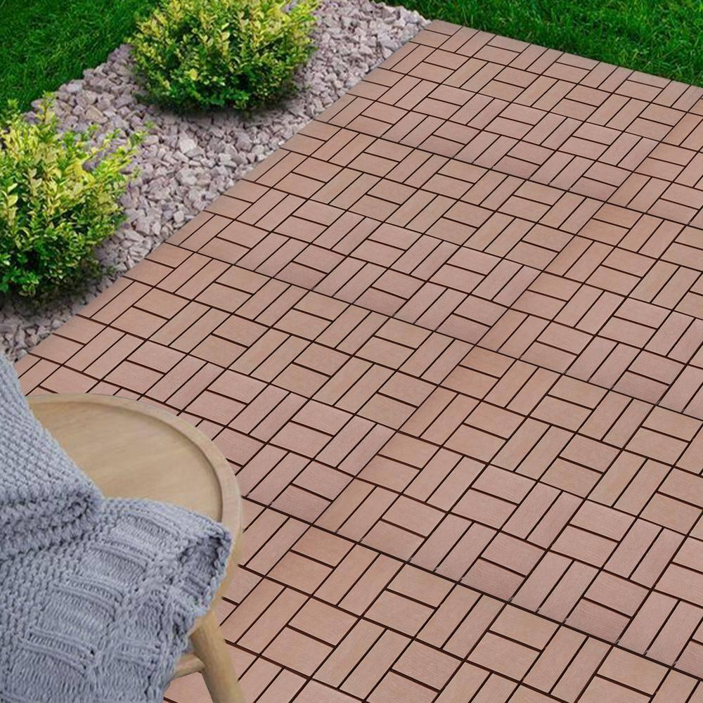 Sturdy Interlocking Tiles High Load Capacity Versatile Usage 44-Pack 12"x12