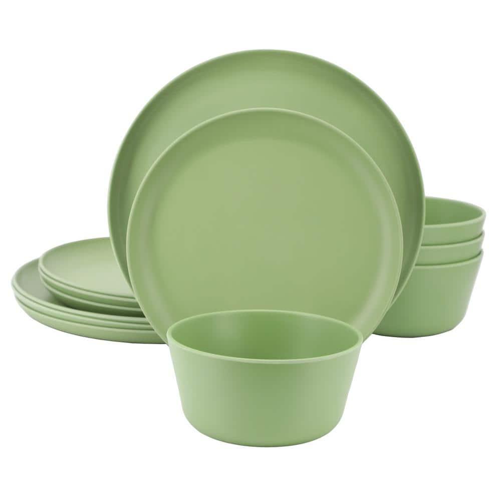 Gibson Home Gibson Home Fairhope 12 Piece Melamine Dinnerware Set