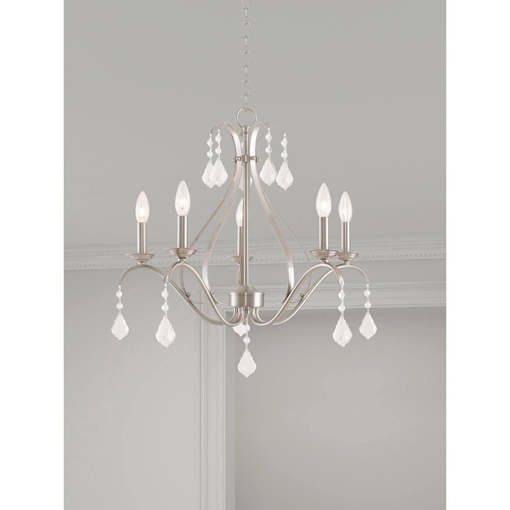 Livex Lighting Caterina 5 - Light Chandelier in  Brushed Nickel