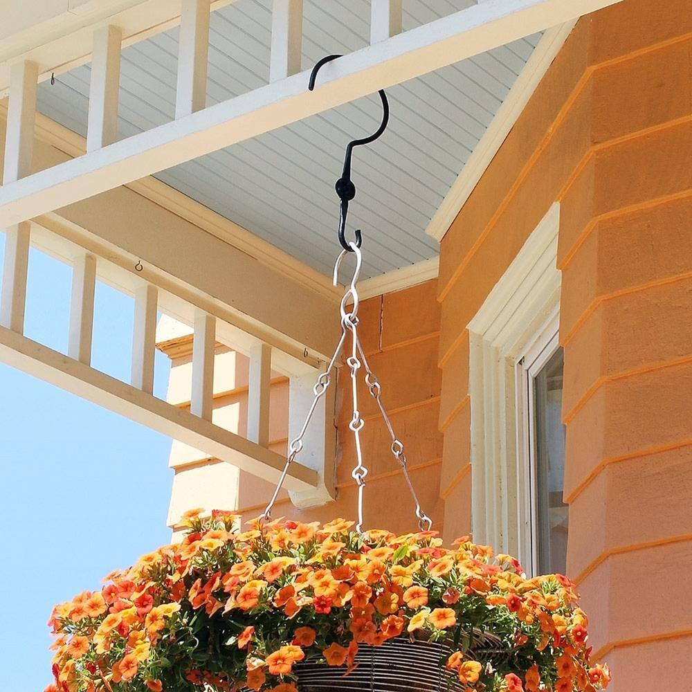 ACHLA Metal Weather Resistant Hook Plant Stand (Set of 2)