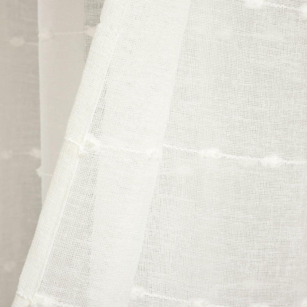 Lush Decor Solid Sheer Grommet Curtain Panels
