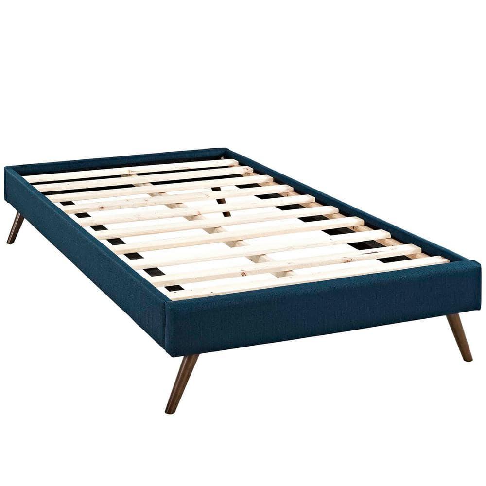 Modway Loryn Twin Fabric Bed Frame with Round Splayed Legs
