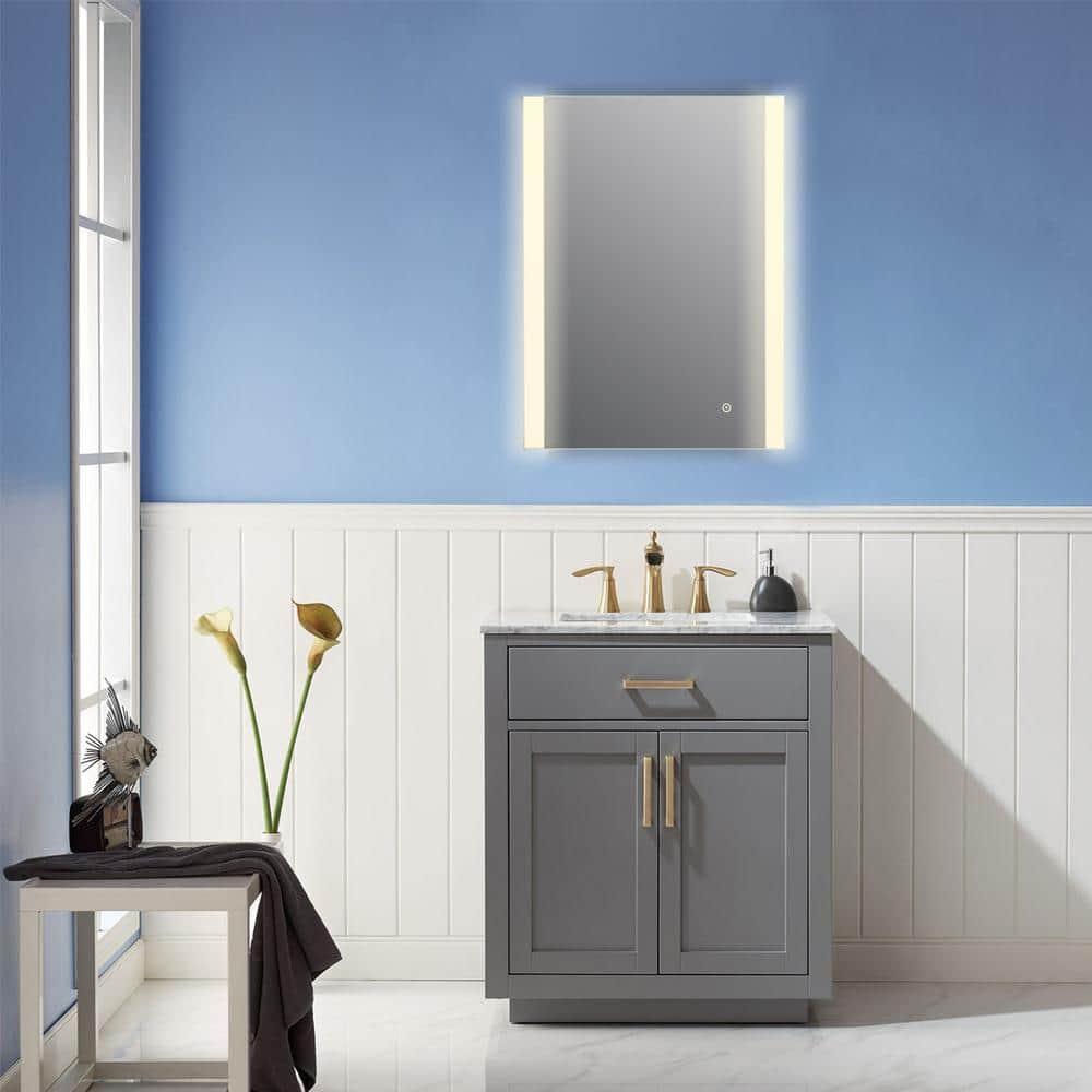 Altair Design Cosenza 24” Rectangle Frameless Modern LED Bathroom Vanity Mirror