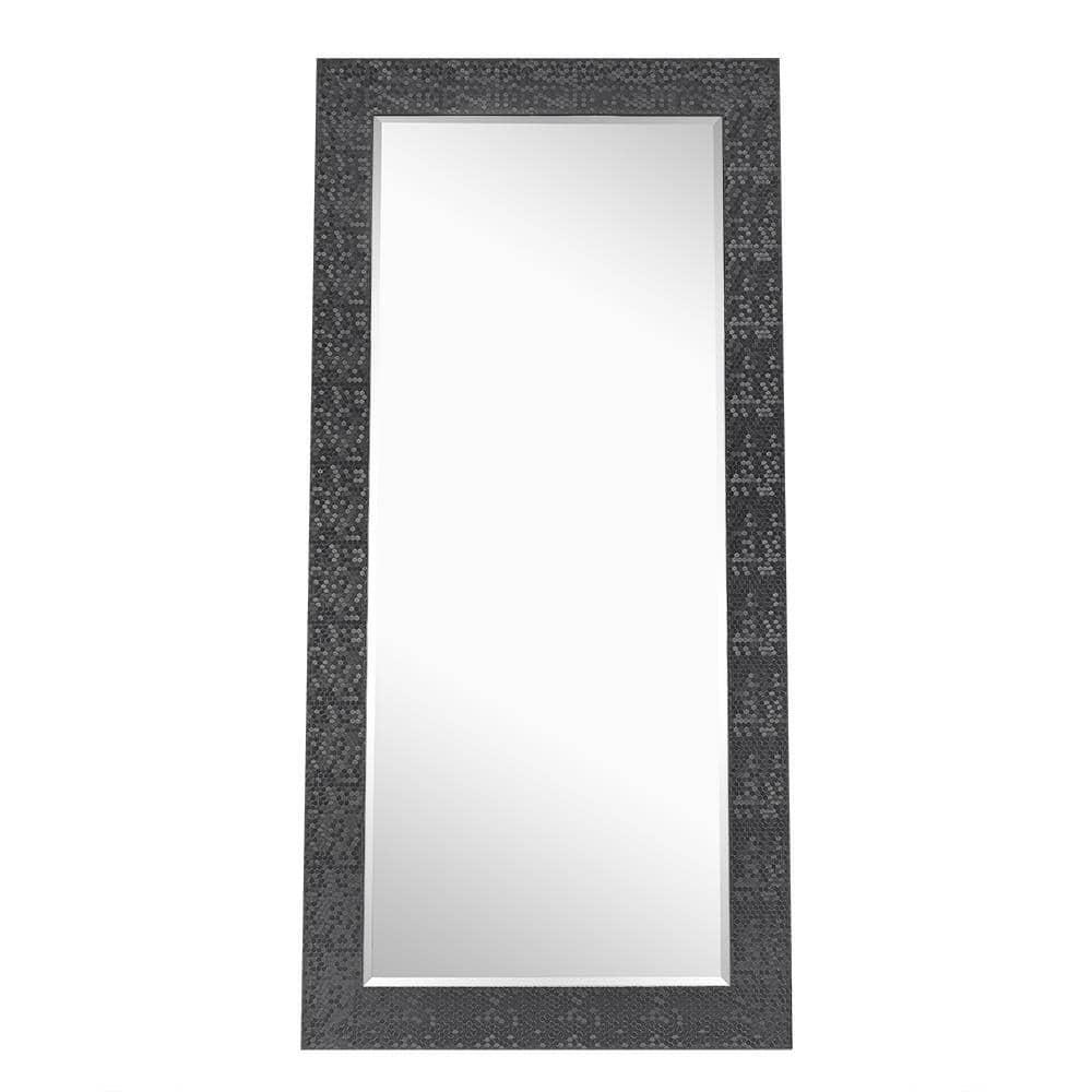Home Imports Emporium Mosaic Style Full Length Mirror Standing Hanging/Leaning Against Wall, Large Rectangle Free Standing Full Body Dressing Mirror