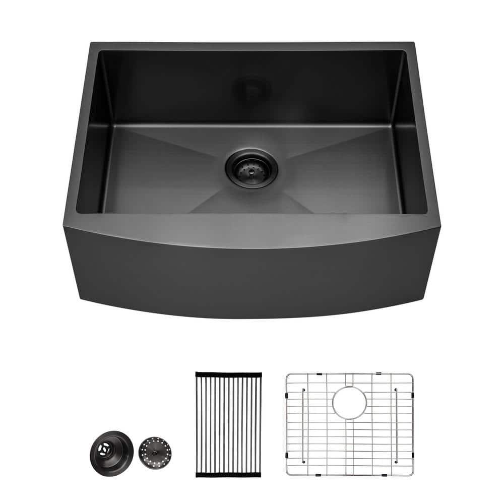 27'' L Farmhouse / Apron Single Bowl Stainless Steel Kitchen Sink