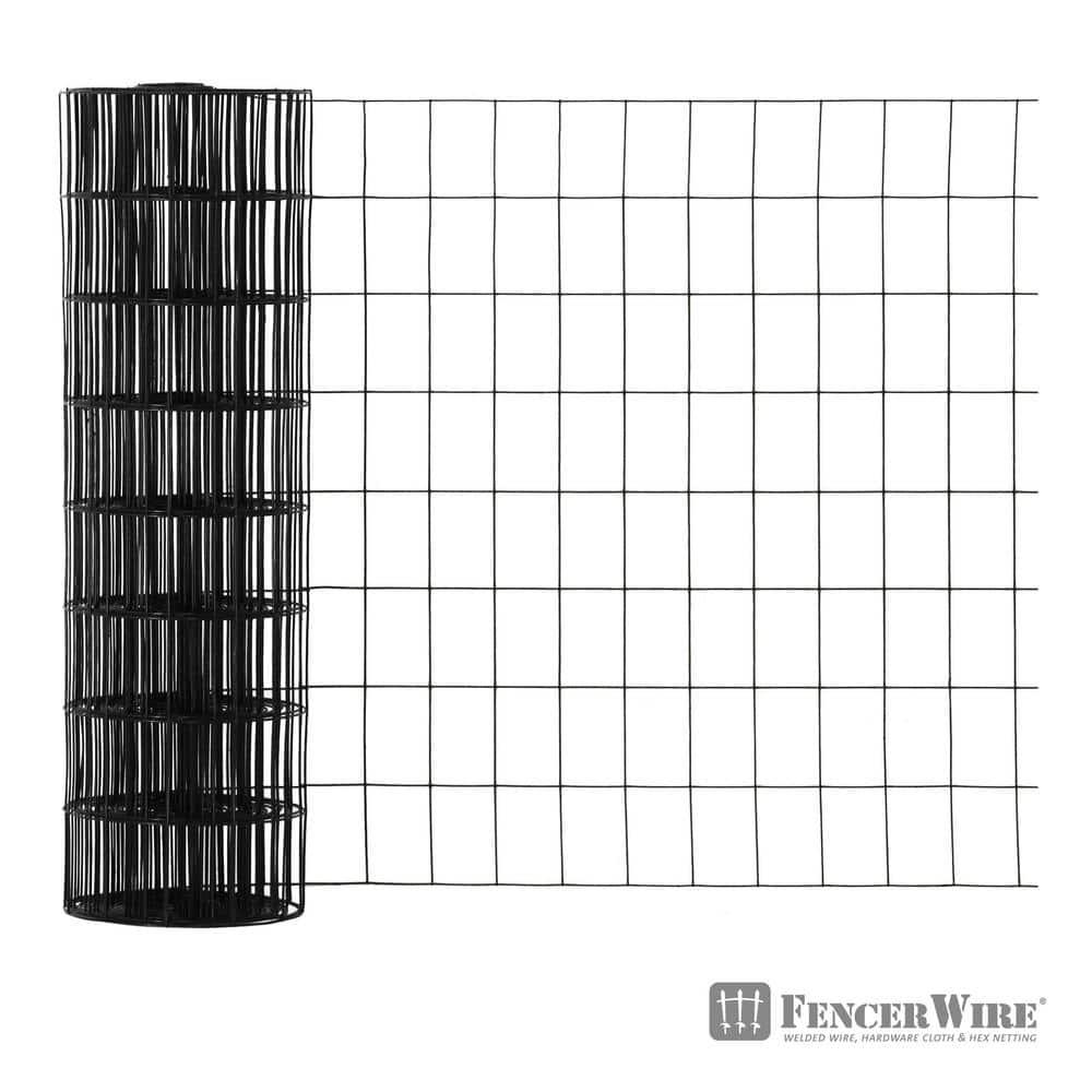 Fencer Wire Fencer Wire Vinyl Coated 16 Gauge Welded Fence Wire Roll, Mesh Size 2-Inch x 3-Inch