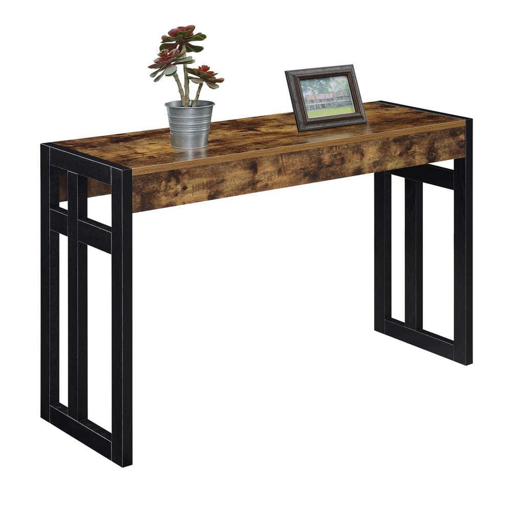 Convenience Concepts Monterey Console Table, Barnwood/Black