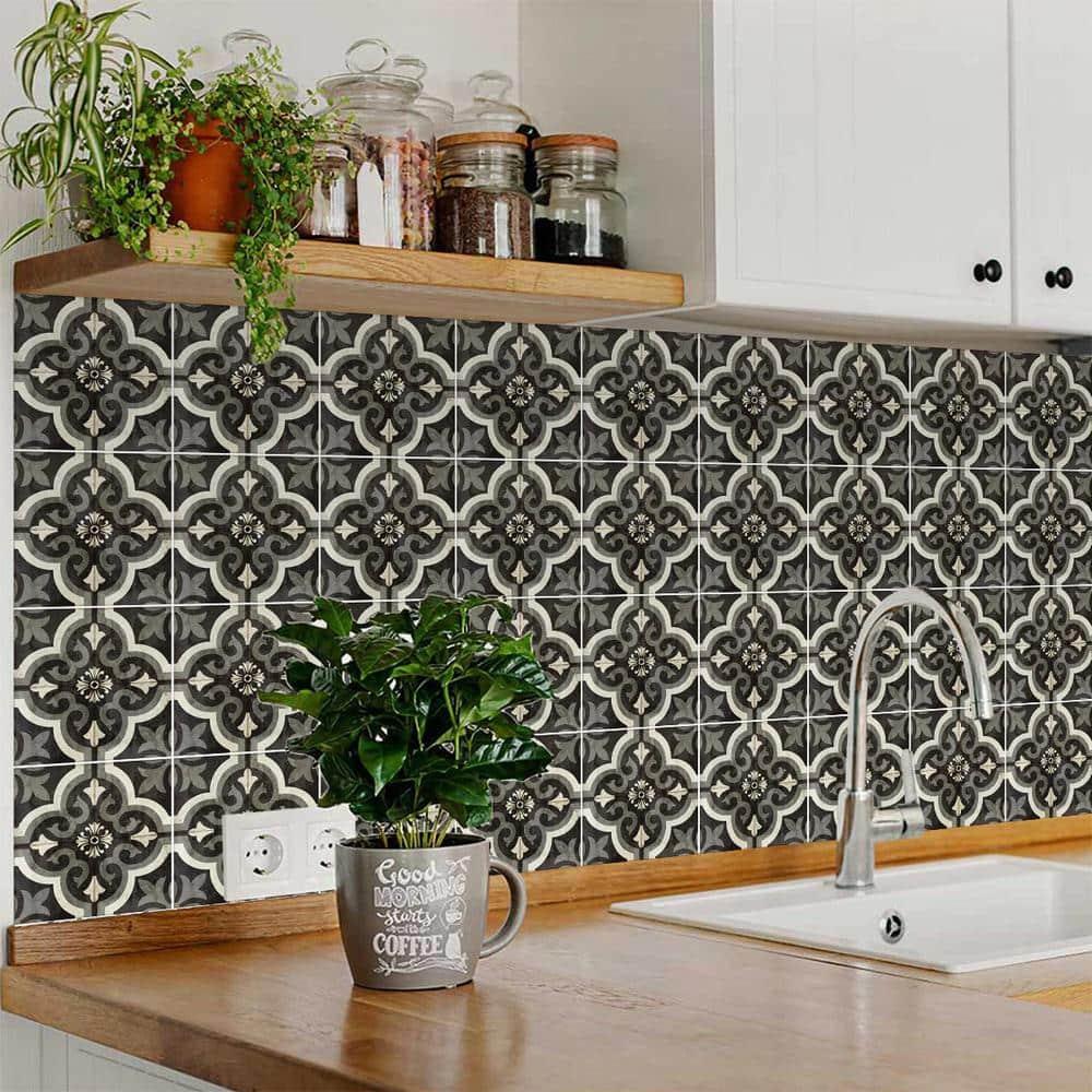 5'' W x 5'' L Vinyl Peel and Stick Mosaic Tile (Set of 24)