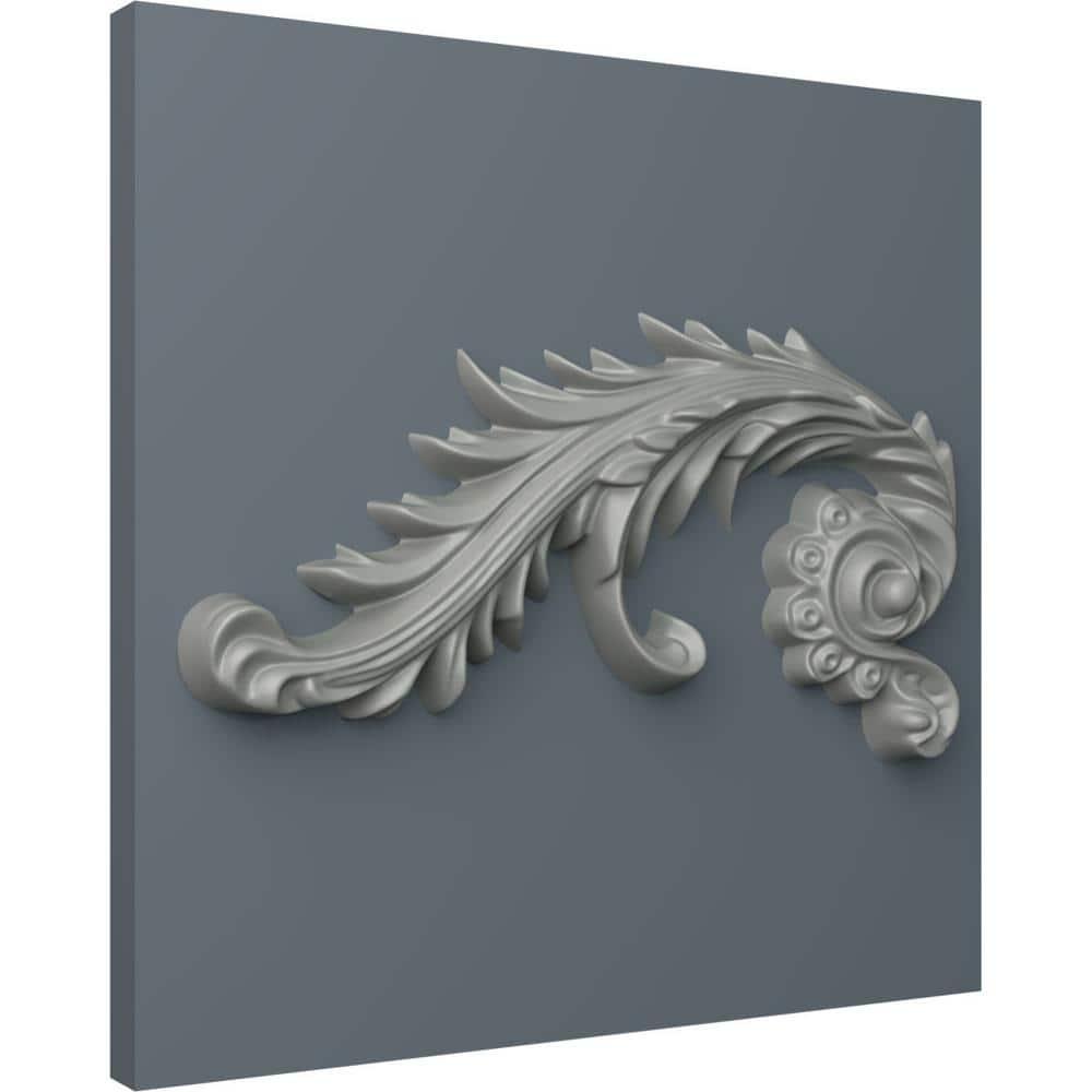 Ekena Millwork 7 7/8"W x 4 1/8"H x 3/4"P Medway Scroll Onlay, Right