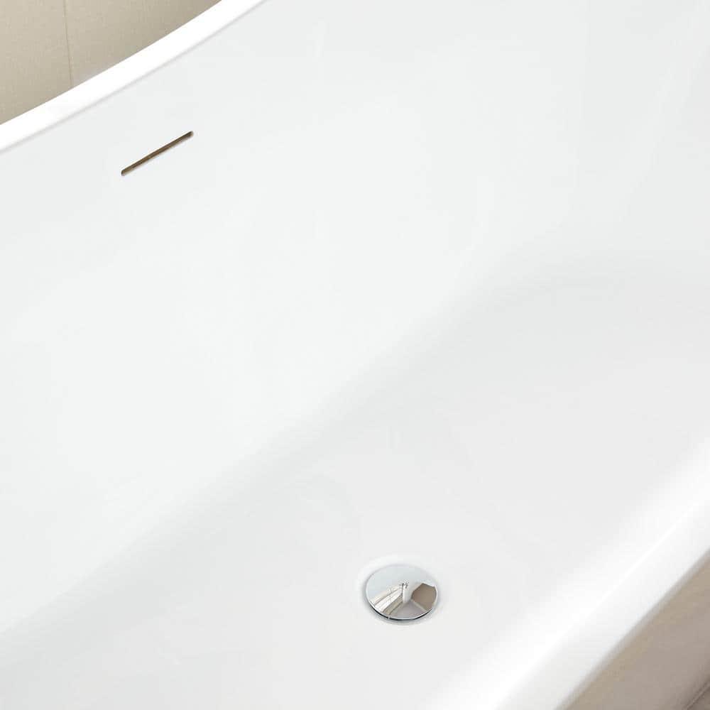 Ophelia 71" x 32'' Freestanding Soaking Acrylic Bathtub