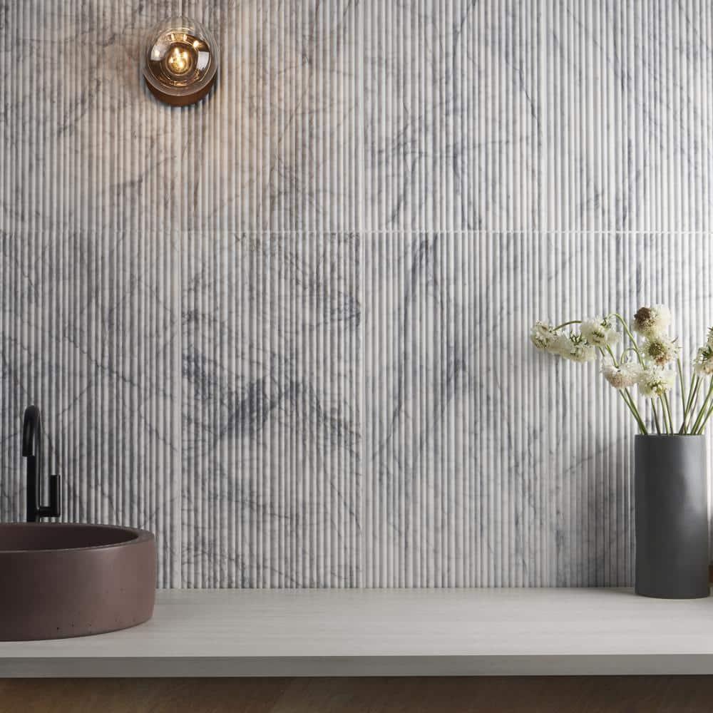 12'' W x 24'' L Marble Singular Tile