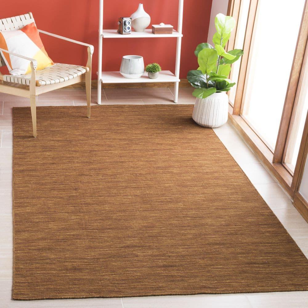 Kilim KLM850 Hand Loomed Area Rug - Brown - 5'x8' - Safavieh.