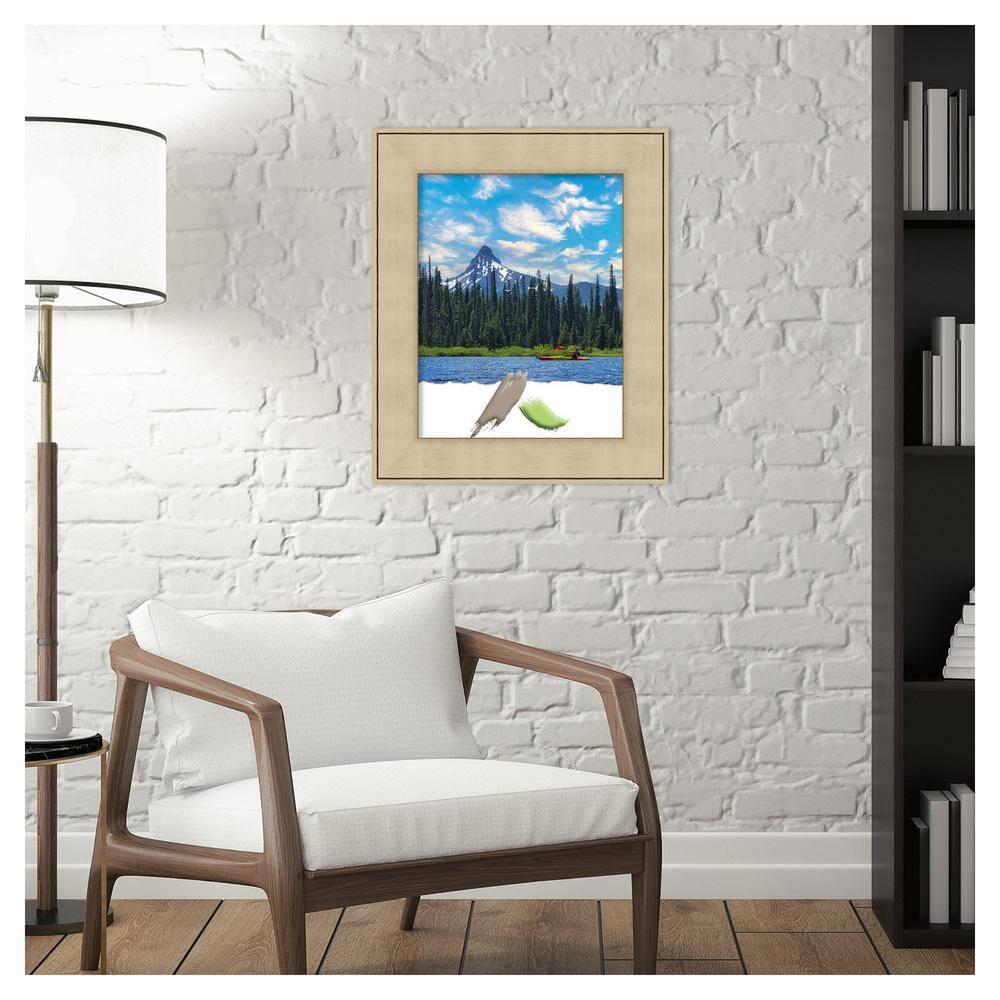 Amanti Art Classic Honey Silver Picture Frame Opening Size 11x14 in.