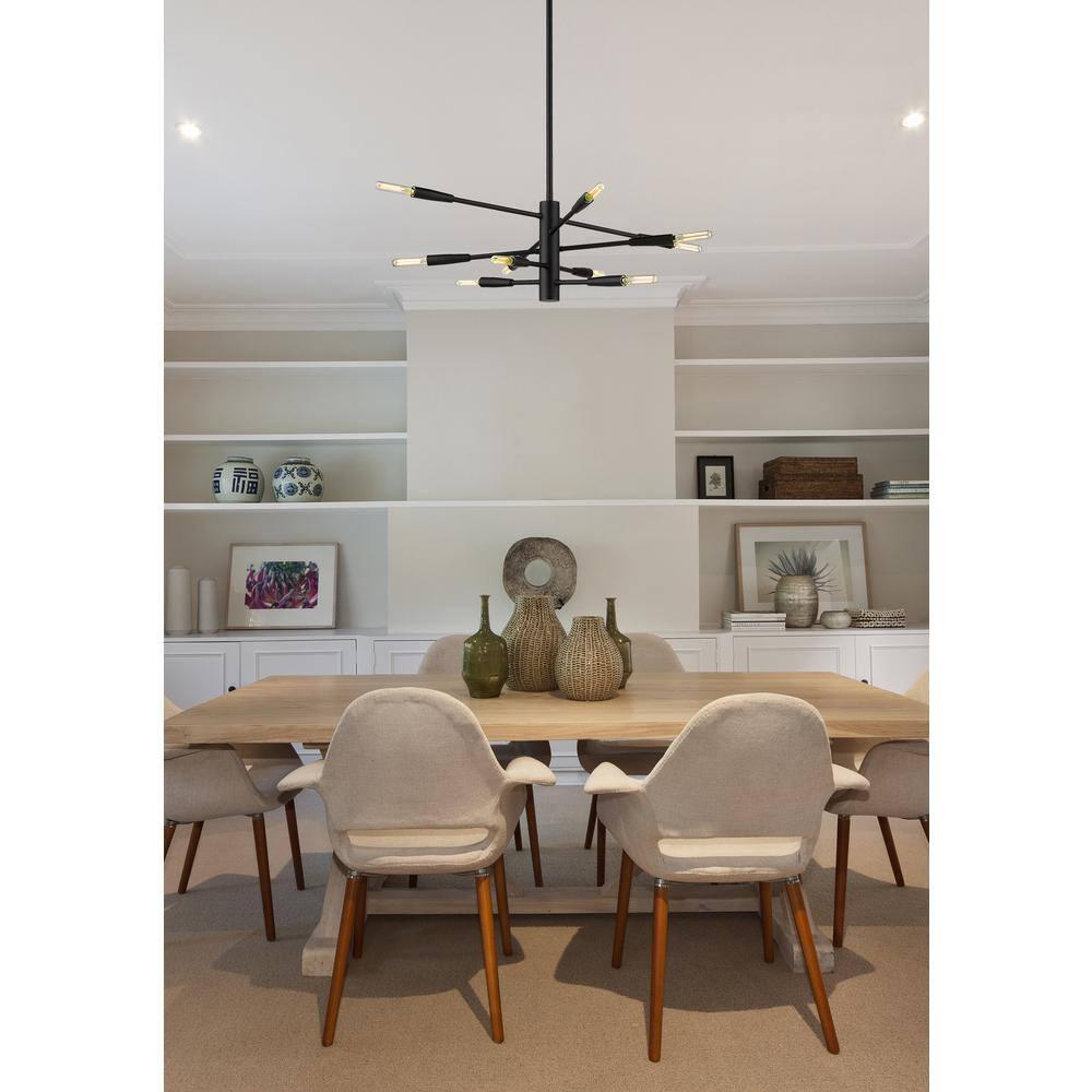 Z-Lite Ascension 10 - Light Chandelier in  Matte Black
