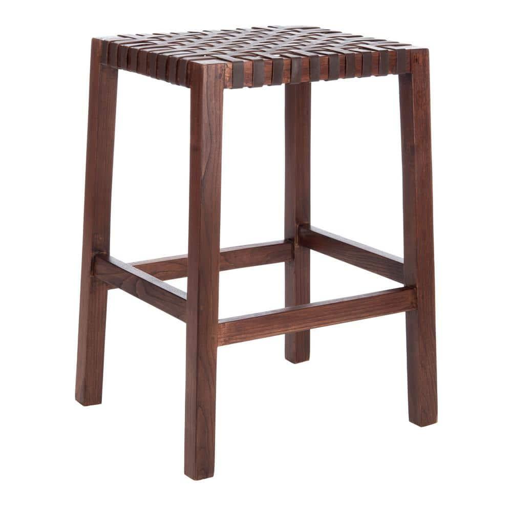 Capri Counter Stool - BST1009 - Brown/Brown - Safavieh